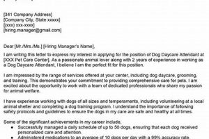 Perfect Dog Day Care Cover Letter Examples & Tips | My Caring Dog – Tips, Stories, and Care Guides for Loving Pet Owners