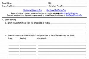Dog Care Merit Badge Worksheet | My Caring Dog – Tips, Stories, and Care Guides for Loving Pet Owners