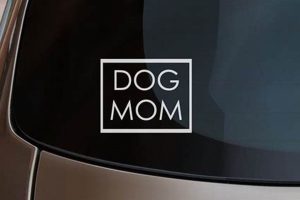 Cute Dog Mom Car Decals & Stickers | My Caring Dog – Tips, Stories, and Care Guides for Loving Pet Owners